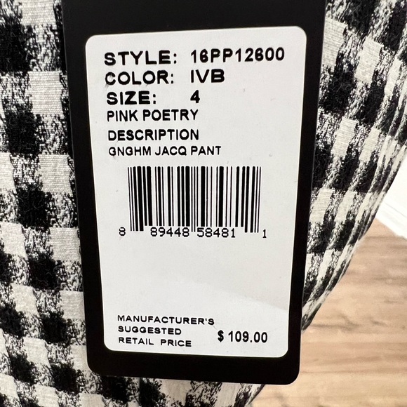 ADRIANNA PAPELL Jacquard Pants Size 4 - Picture 15 of 16